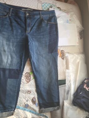 Universal Thread Dark Blue Denim Jeans with Contrast Stitching